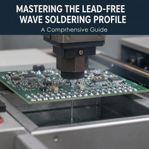 alt_text: A circuit board emerges from a wave soldering machine, showing perfect, shiny solder joints.