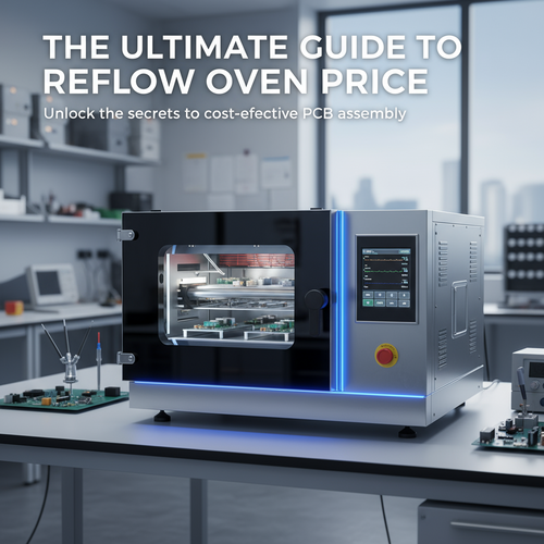 alt_text: A sleek, modern reflow oven in a clean, professional lab environment.