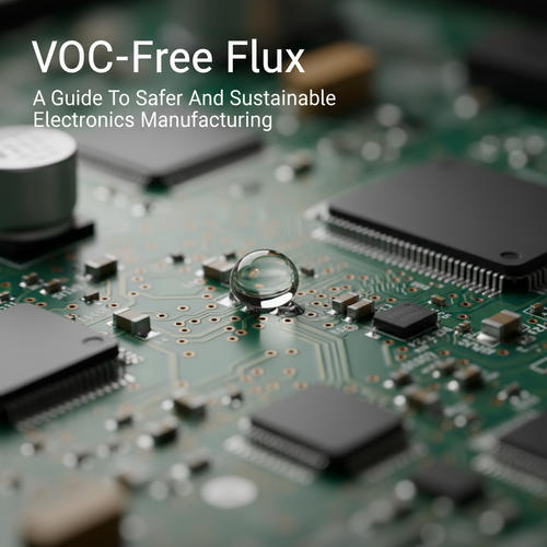VOC-Free Flux: A Guide To Safer And Sustainable Electronics Manufacturing缩略图% alt_text: A sleek circuit board with a precise bead of clear flux on a solder joint.
