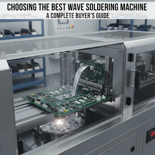 Choosing The Best Wave Soldering Machine: A Complete Buyer’s Guide缩略图% alt_text: A modern wave soldering machine solders a PCB with a precise molten wave.