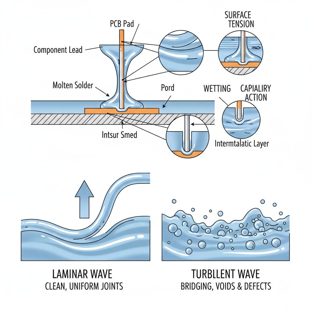 Wave Soldering Comprehensive Guide: Principles, Process, & Optimization -S&M1 - S&M Co.Ltd Wave Soldering Comprehensive Guide: Principles, Process, & Optimization -S&M1 - S&M Co.Ltd