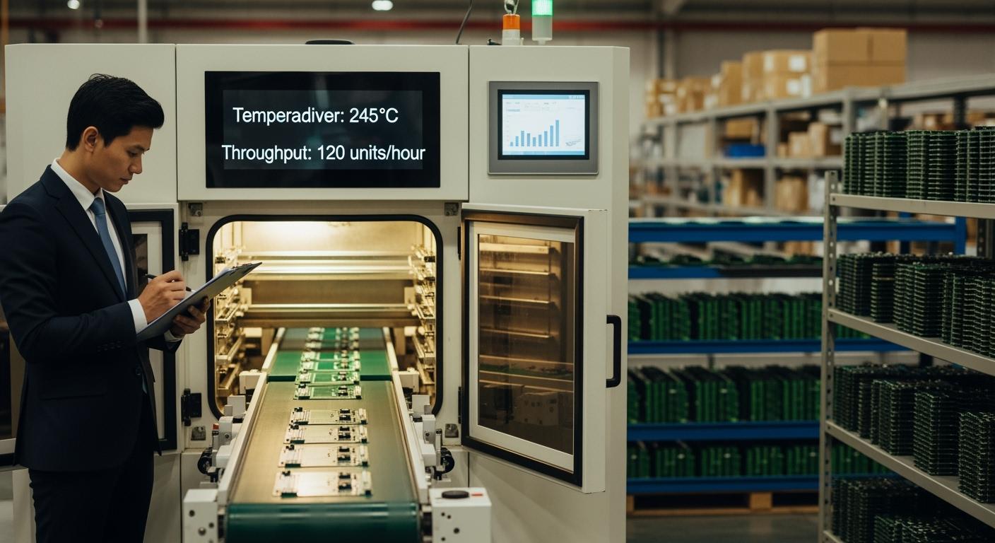 Evaluating throughput and stability when choosing reflow oven manufacturer