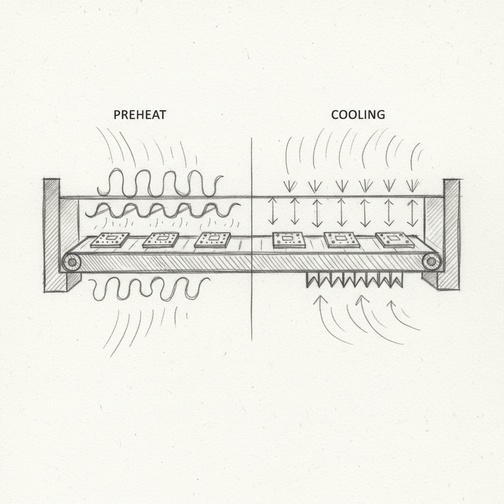 Reflow Oven Zones Explained: From Preheat to Cooling缩略图%