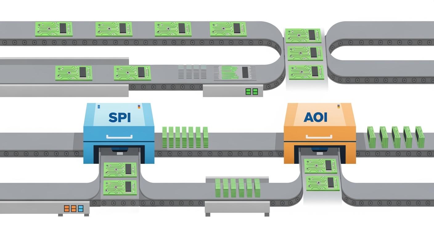 Right buffer conveyor capacity for AOI/SPI bottlenecks - S&M Co.Ltd Right buffer conveyor capacity for AOI/SPI bottlenecks