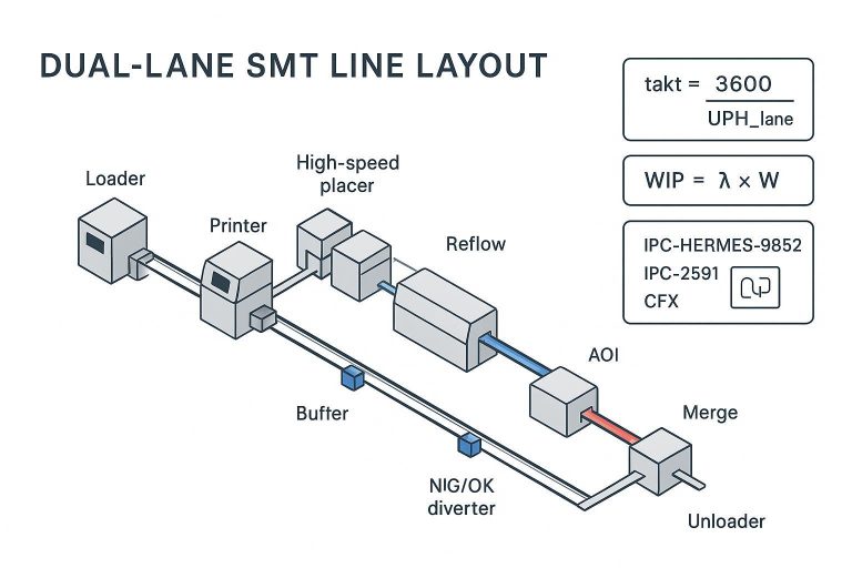 Throughput Layout PCB Conveyor System Design: Optimize Dual‑Lane SMT Layout for Maximum ...