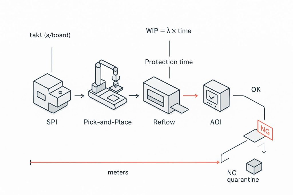 How to Do SMT Conveyor Capacity Planning Around AOI, SPI, and Reflow Bottlenecks缩略图%