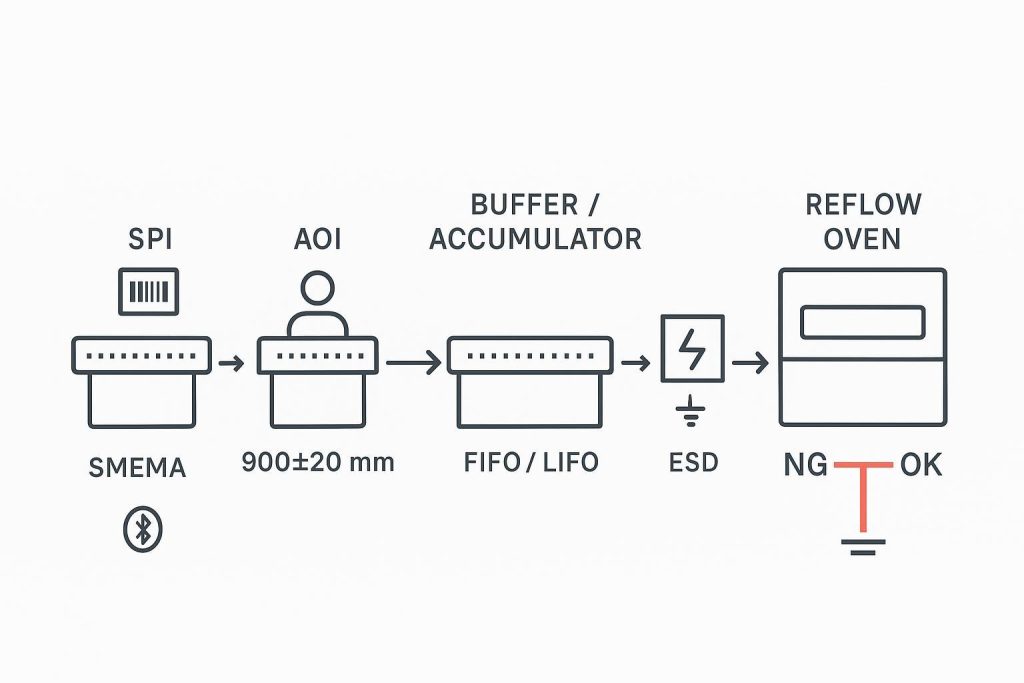PCB Link Conveyor Selection: Smoother Flow Between SPI, AOI, and Reflow缩略图%