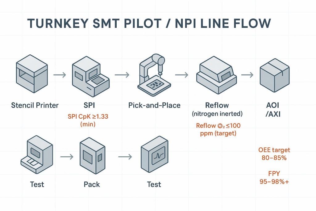 SMT Production Line Manufacturer Checklist: What New Factories Should Confirm Before Launching a Turnkey Line缩略图% SMT Production Line Manufacturer Checklist: What New Factories Should Confirm Before Launching a Turnkey Line缩略图%