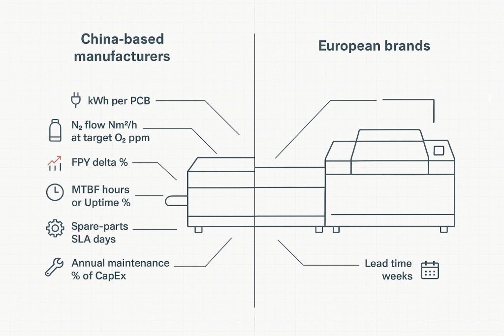 China SMT Equipment vs European Brands in 2026 — TCO, Risk, and Service Compared缩略图%