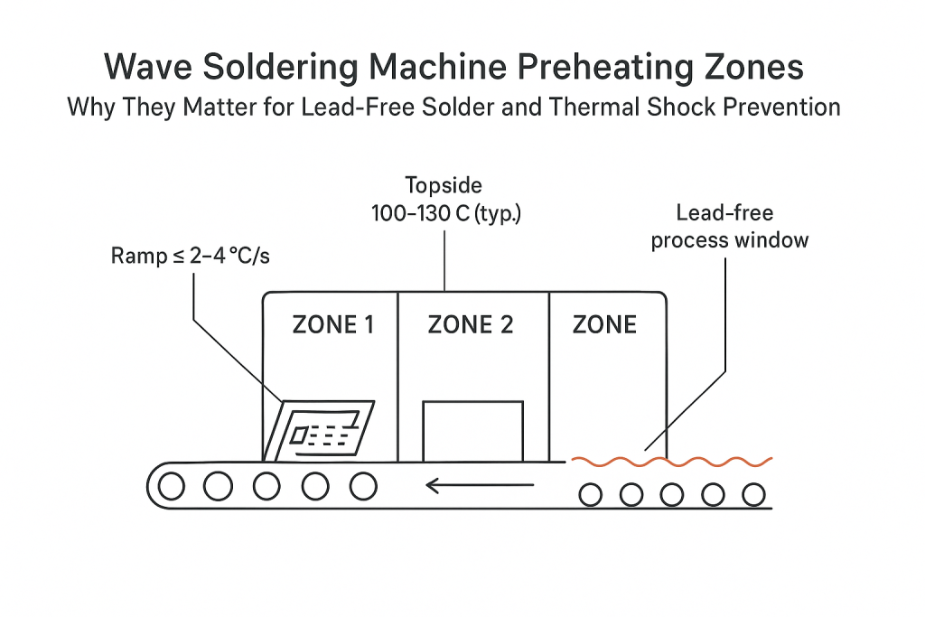 Wave Soldering Preheating Zones: Why They Matter for Lead-Free Solder and Thermal Shock Prevention缩略图% Wave Soldering Preheating Zones: Why They Matter for Lead-Free Solder and Thermal Shock Prevention缩略图%