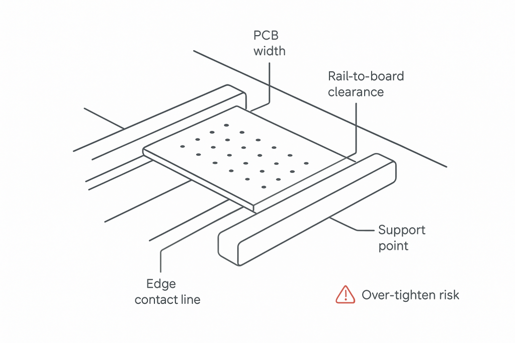 PCB Conveyor Width Adjustment: How to Set Rail Guides for Different PCB Sizes Without Causing Warpage缩略图% PCB Conveyor Width Adjustment: How to Set Rail Guides for Different PCB Sizes Without Causing Warpage缩略图%