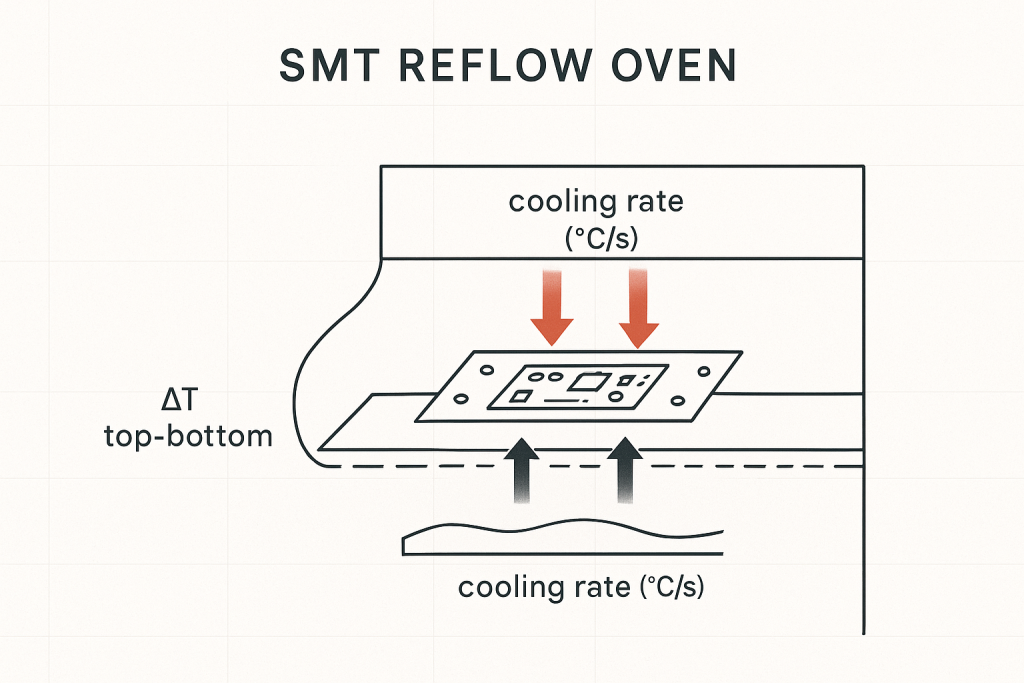 Reflow Oven Cooling Zone Design: Why Asymmetric Cooling Profiles Matter for Warpage Control缩略图%