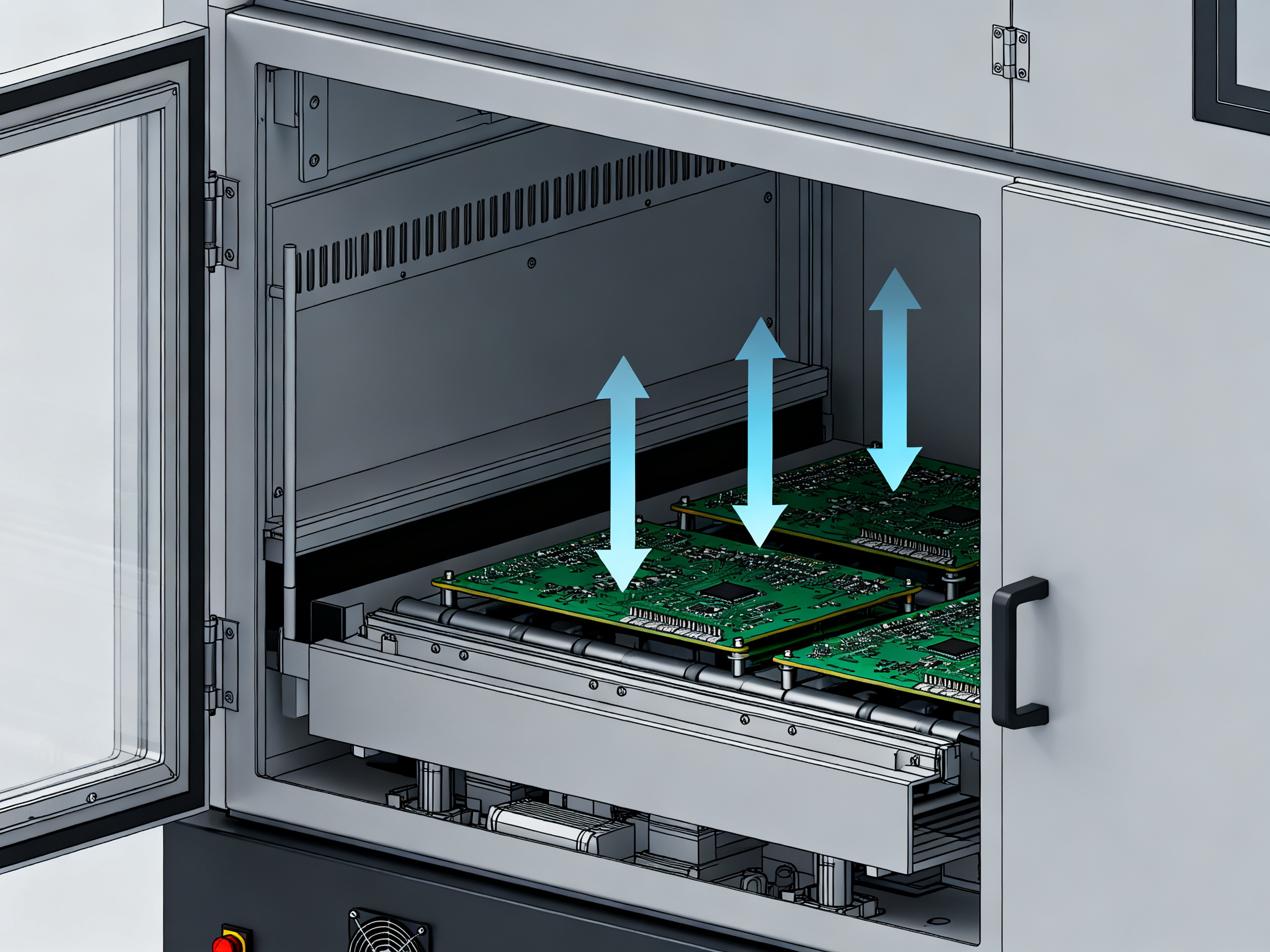 Reflow Oven Price Comparison Guide: SMT, Desktop, and Nitrogen Models in 20265 - S&M Co.Ltd Nitrogen reflow oven sealed chamber process concept.