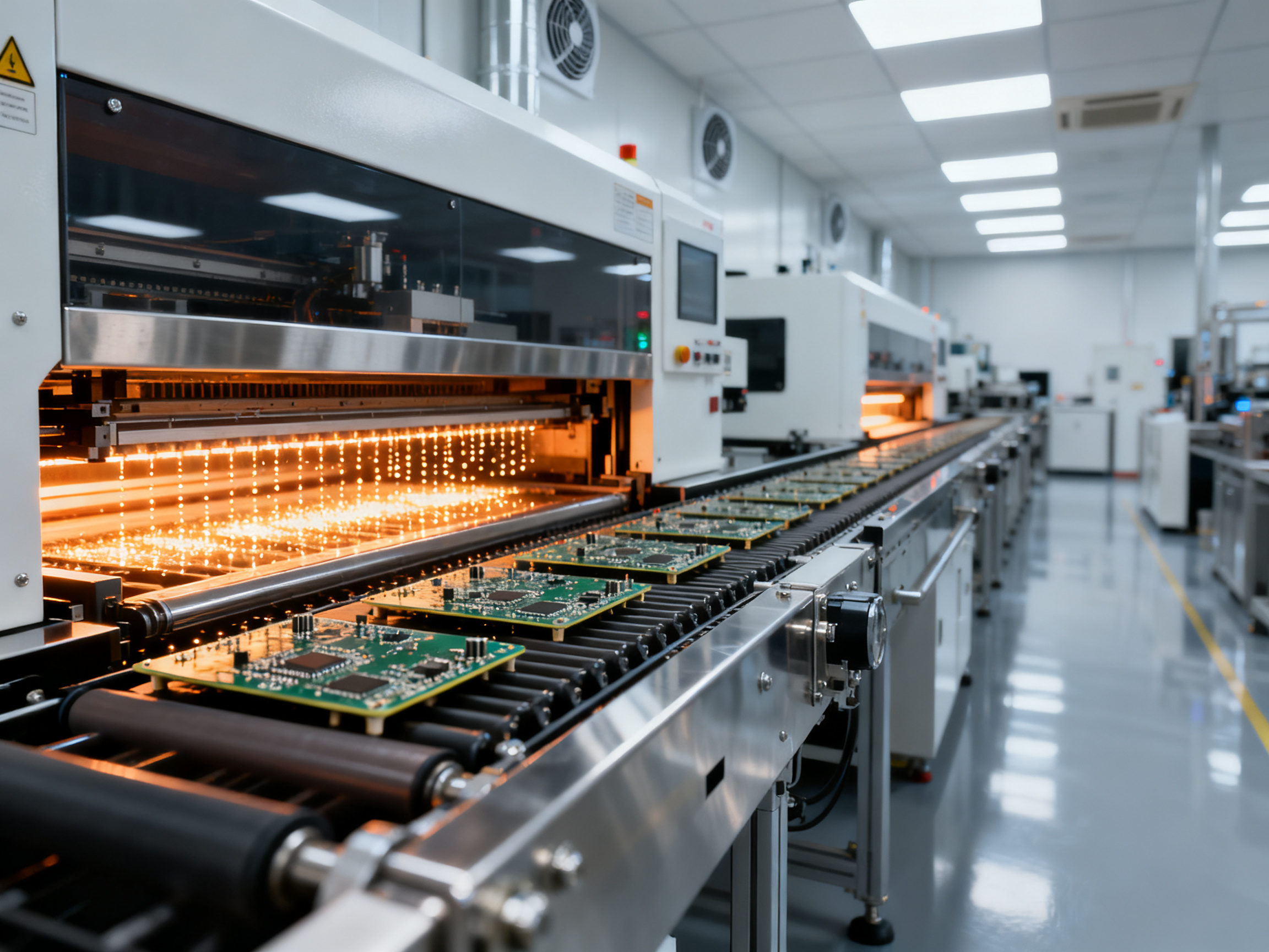 PCB Soldering Services Near Me: How to Find Expert Circuit Board Repair in 20263 - S&M Co.Ltd Industrial SMT production line with automated equipment.