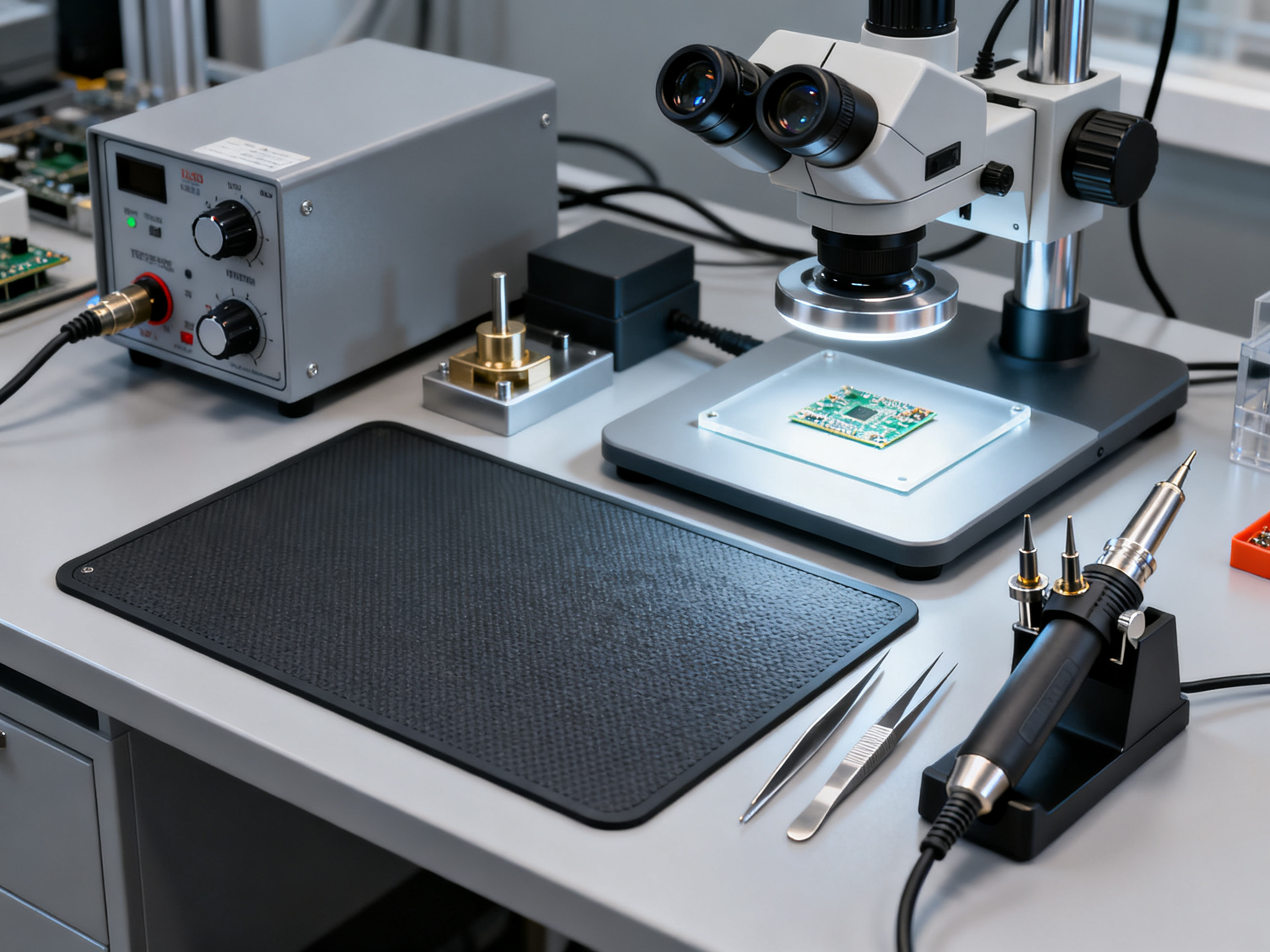 PCB Soldering Services Near Me: How to Find Expert Circuit Board Repair in 20261 - S&M Co.Ltd Professional PCB rework station with temperature-controlled equipment.