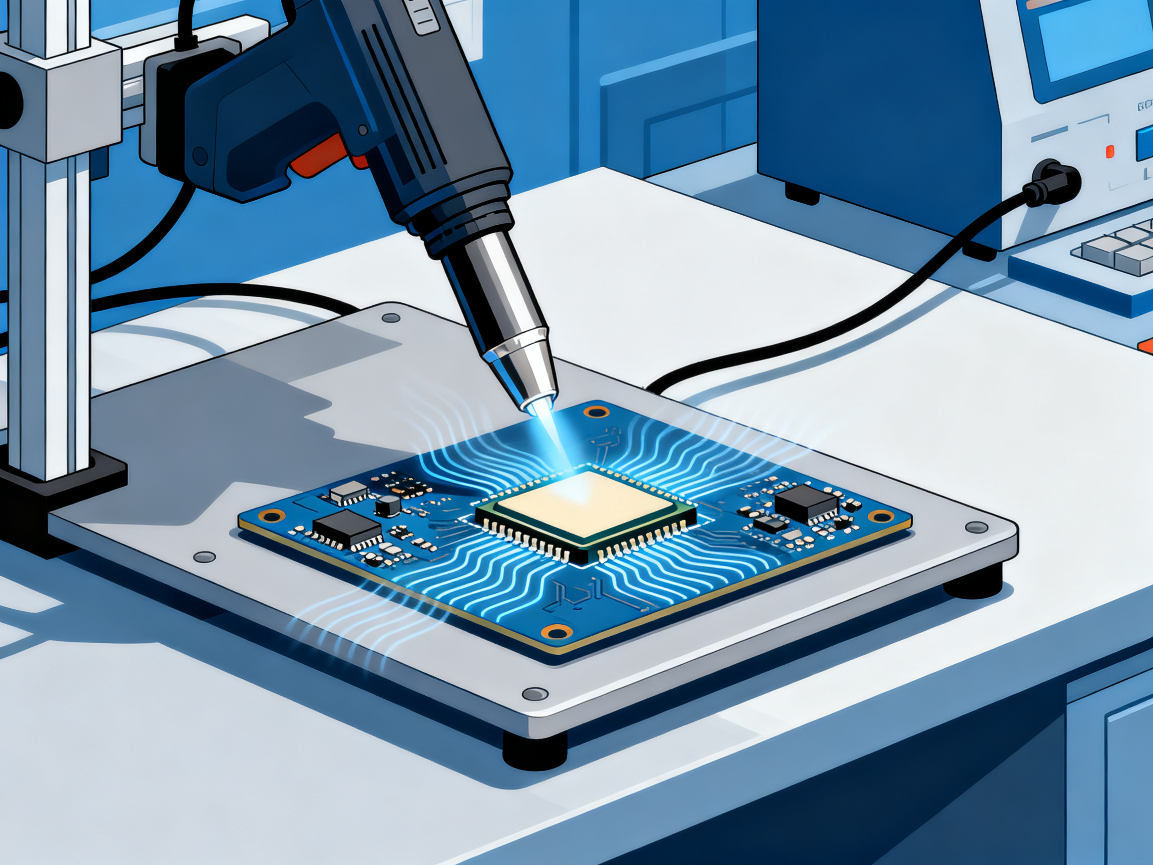 Best Hot Air Rework Stations for Electronics in 2026: Budget, Repair, and Pro Picks - S&M Co.Ltd Minimalist engineering infographic with clean lines and technical aesthetic professional.