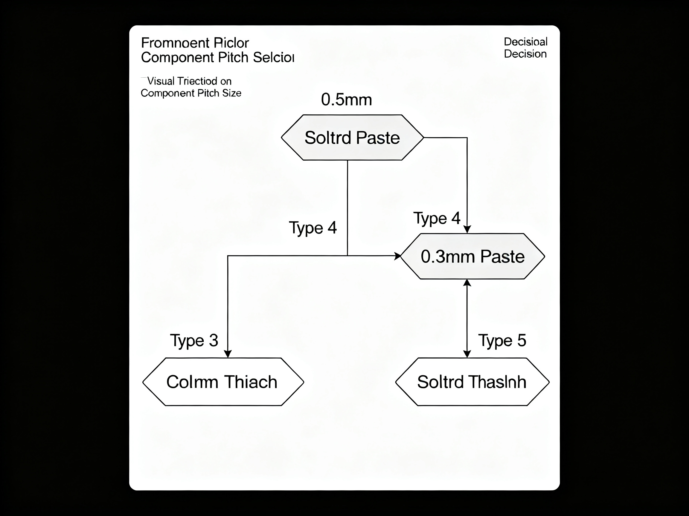 Minimal engineering infographic clean technical illustration visual decision flo.