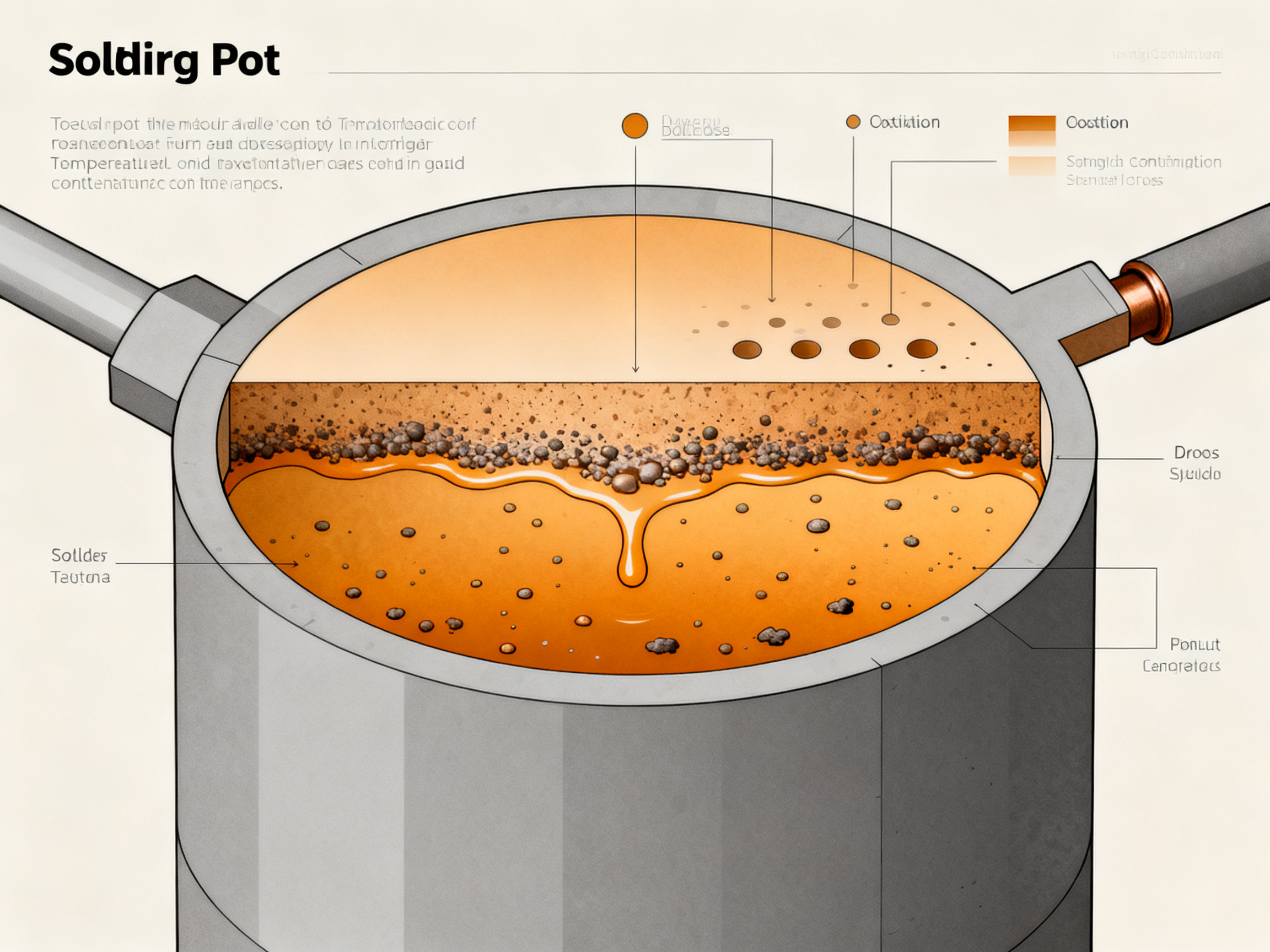 Top 10 Lead-Free Wave Soldering Machines & Tools for Precision Results (2026 Review)2 - S&M Co.Ltd Minimal engineering infographic solder pot cross section showing molten alloy wi.