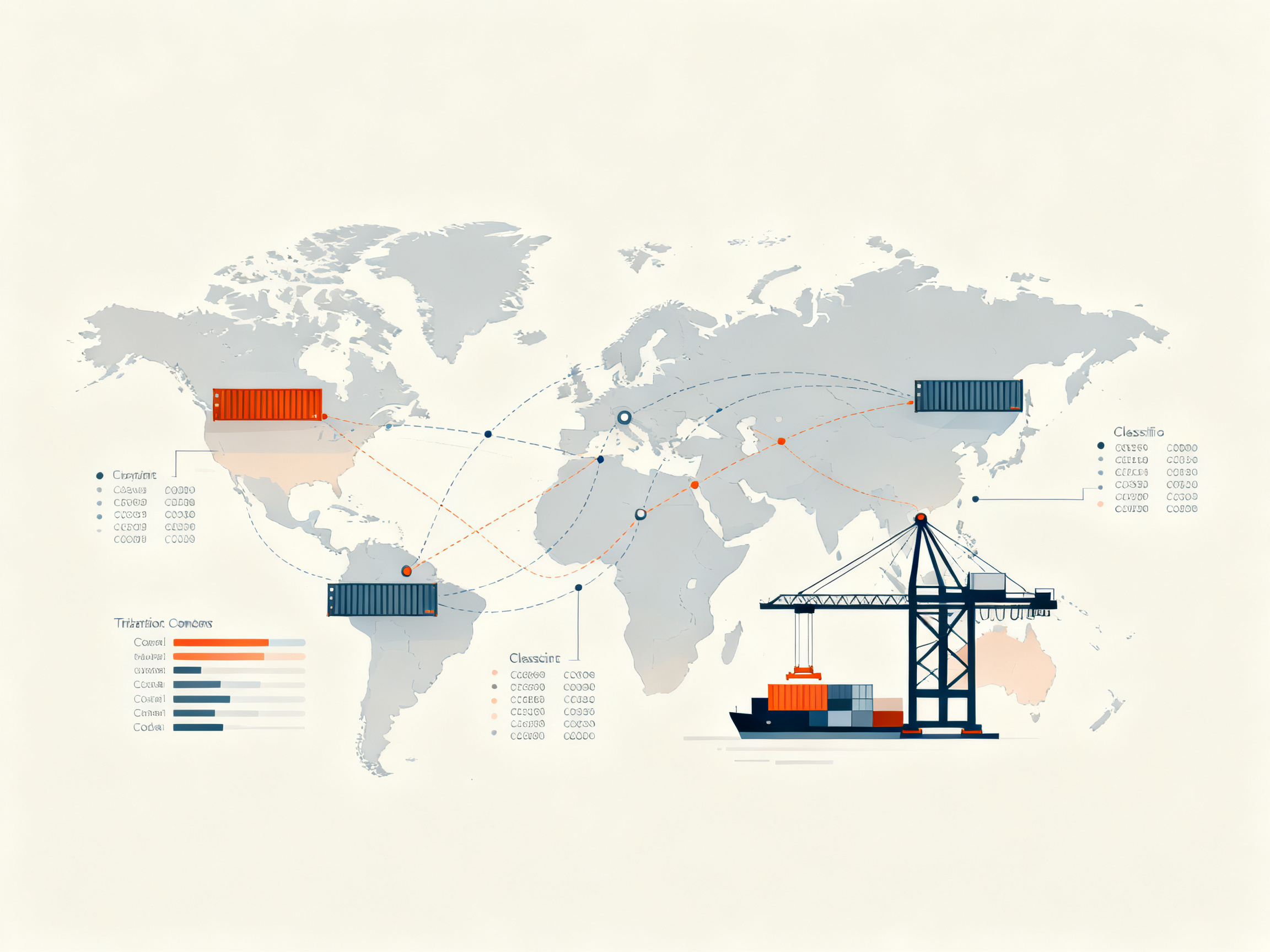 SMT Pick and Place Machine HS Code and HSN Code: 2026 Classification Guide for Import, Export, and Tax Compliance - S&M Co.Ltd Minimal engineering infographic clean technical illustration global trade network.
