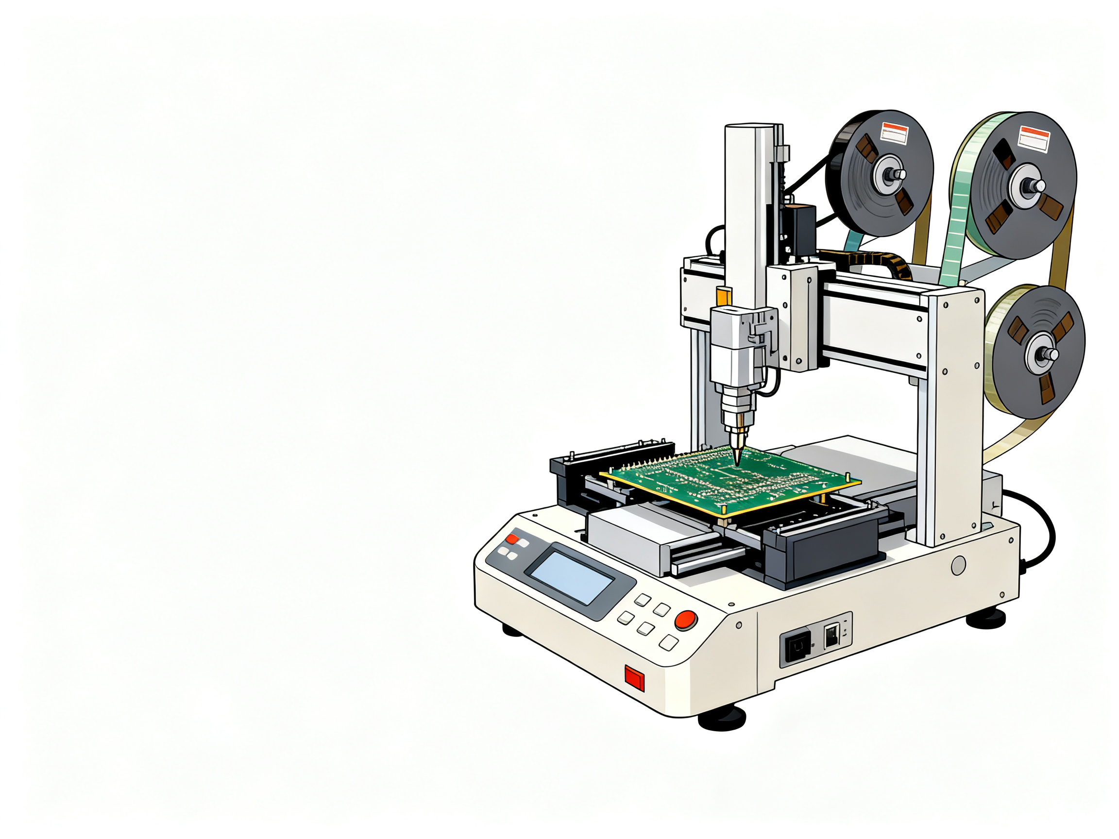Best PCB Pick and Place Machines: Top Brands, Reviews, and Buying Guide (2026) - S&M Co.Ltd Minimal infographic style clean lines technical illustration professional no tex 1784184098777.