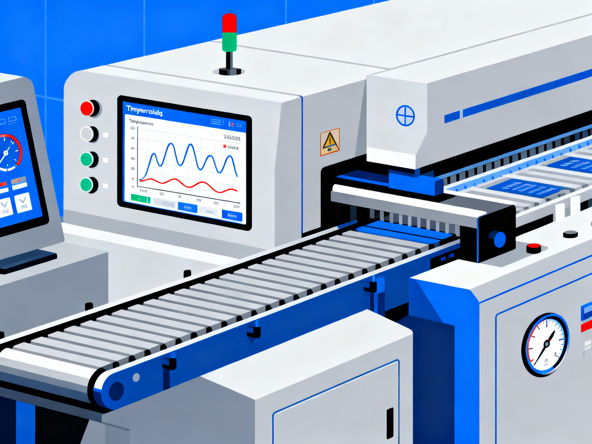 Wave Soldering Parameters: The Complete Guide to Calculation, Adjustment, and Optimization3 - S&M Co.Ltd Minimal engineering infographic clean lines flat design technical illustration.