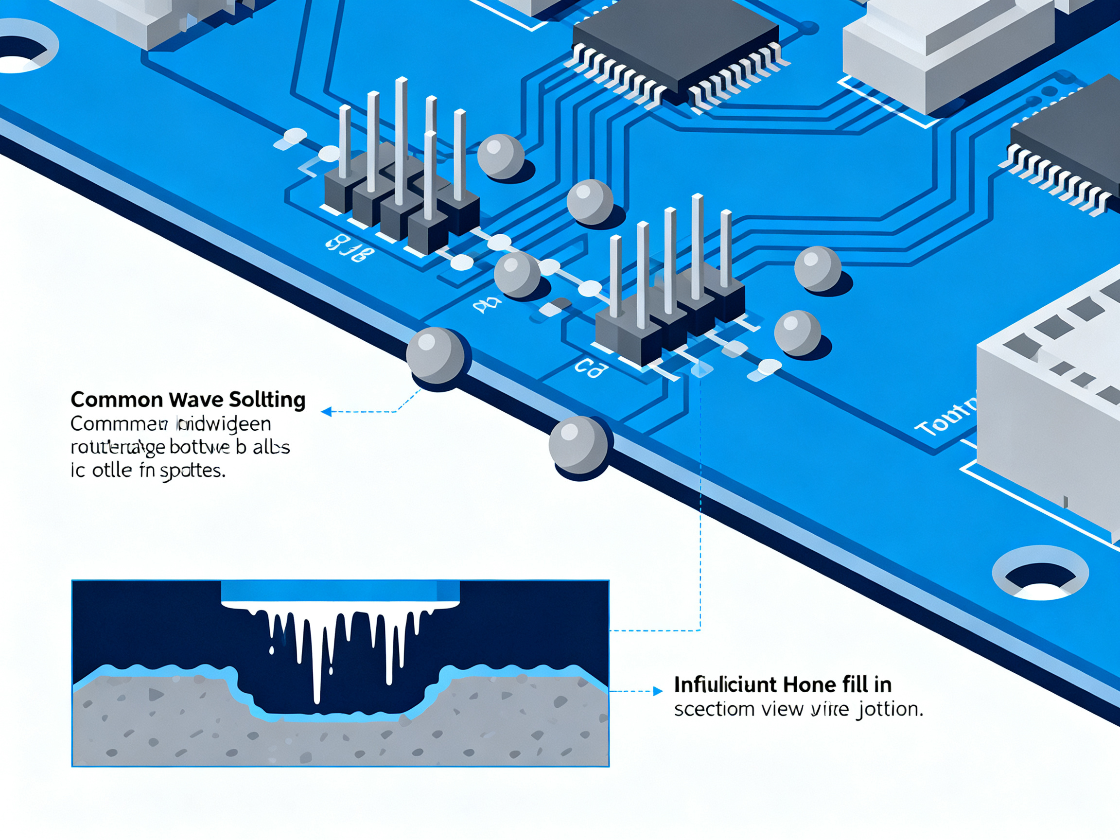 Wave Soldering Parameters: The Complete Guide to Calculation, Adjustment, and Optimization2 - S&M Co.Ltd Minimal engineering infographic clean lines flat design technical illustration.
