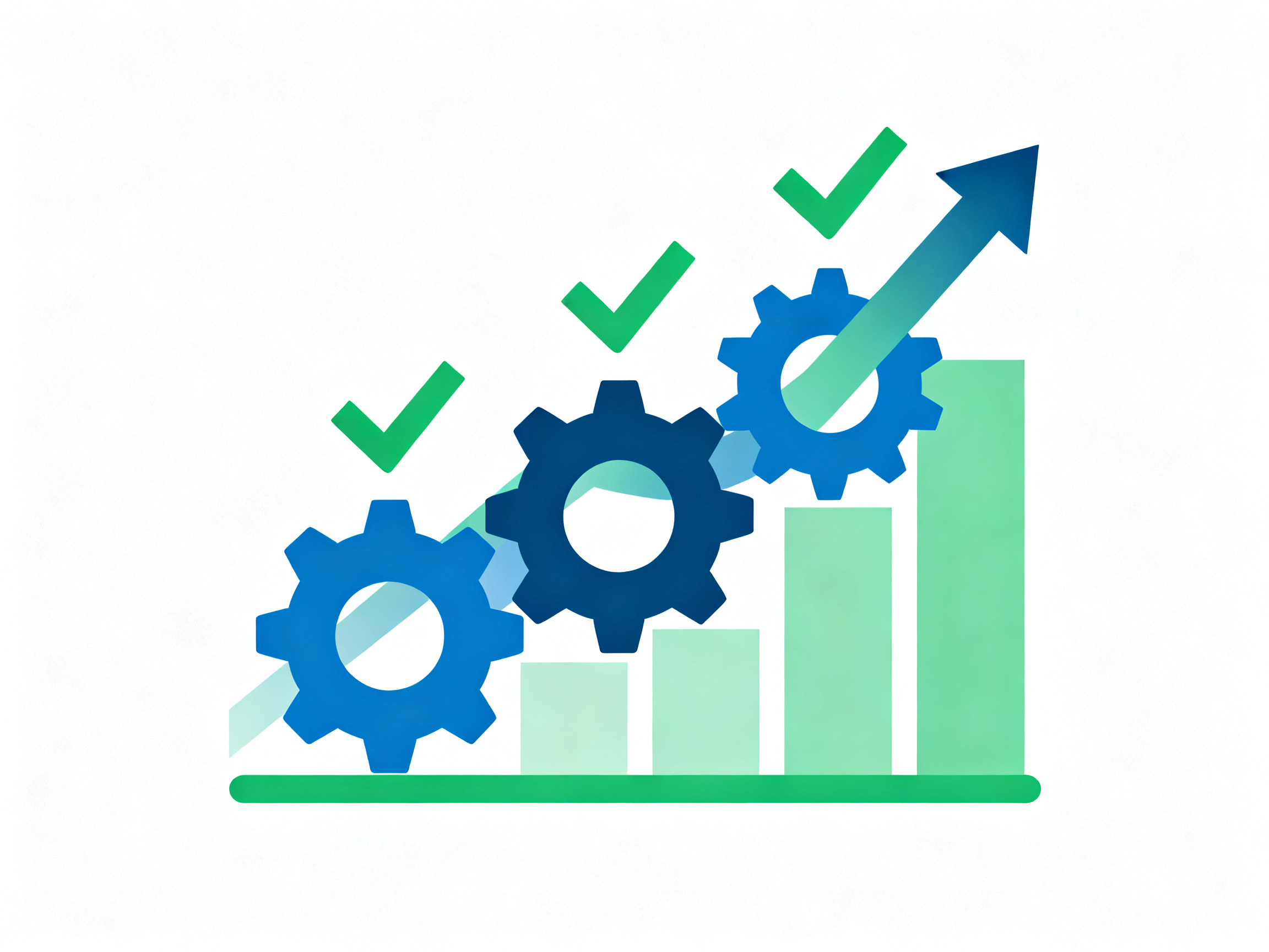 Minimal engineering infographic clean technical illustration no text roi concept showing return on investment analysis.