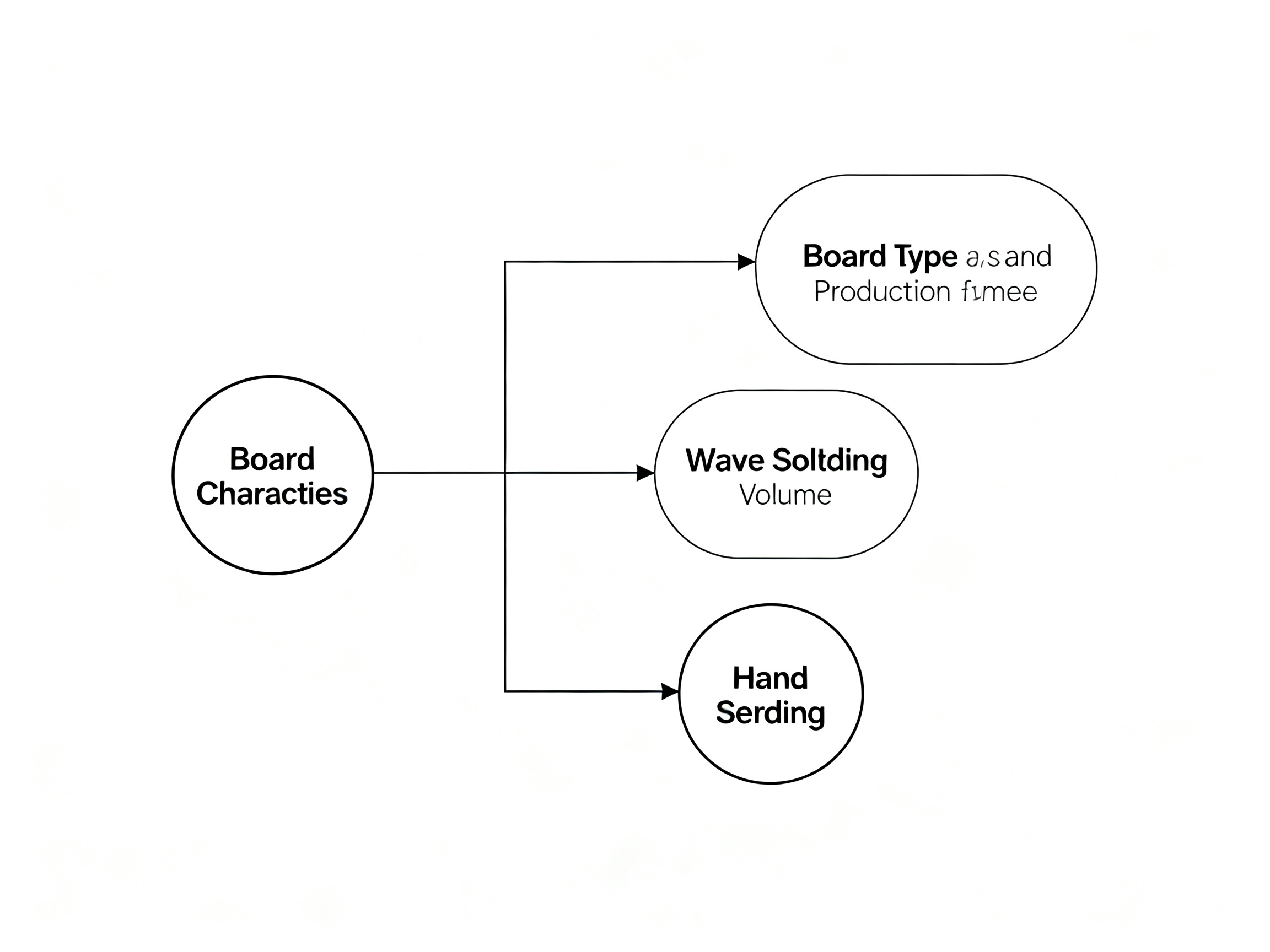 Selective Soldering vs Wave Soldering vs Hand Soldering: Differences, Advantages, Disadvantages, and Best Use Cases in 20263 - S&M Co.Ltd Minimal engineering infographic clean schematic decision flowchart for soldering method selection.