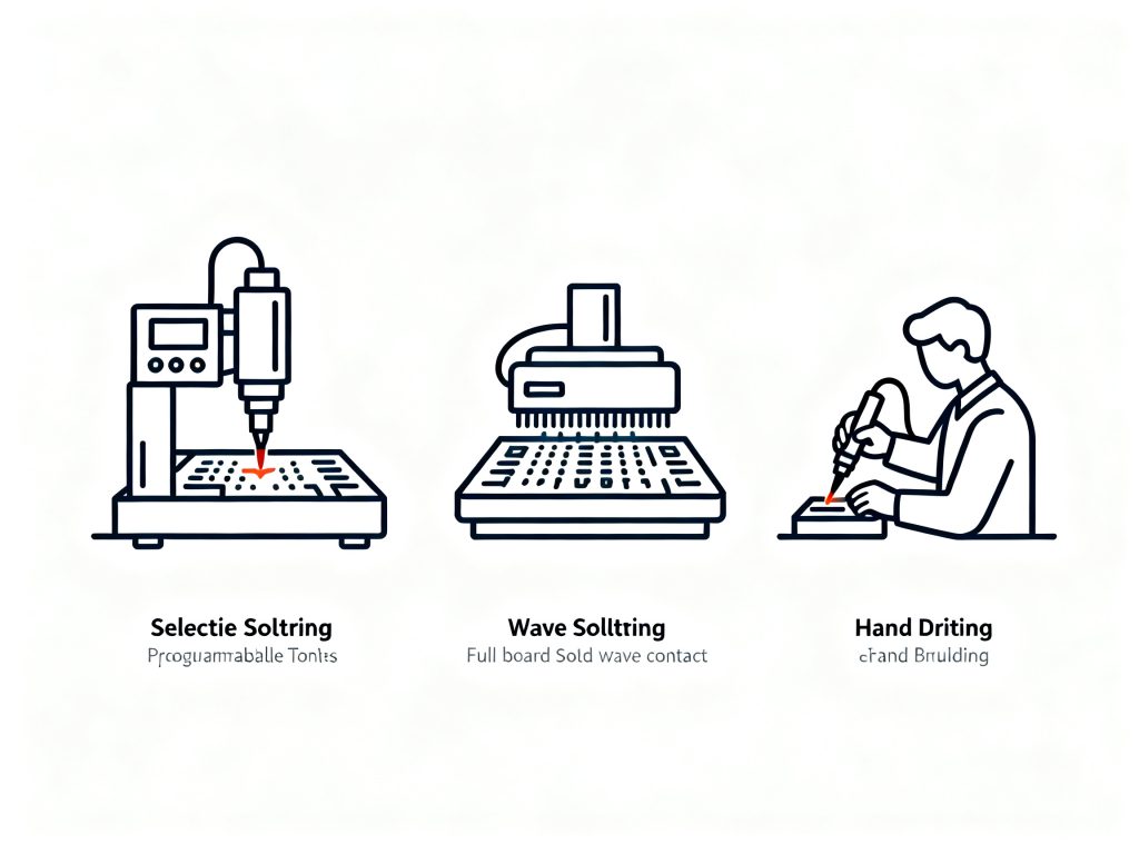 Selective Soldering vs Wave Soldering vs Hand Soldering: Differences, Advantages, Disadvantages, and Best Use Cases in 2026缩略图%