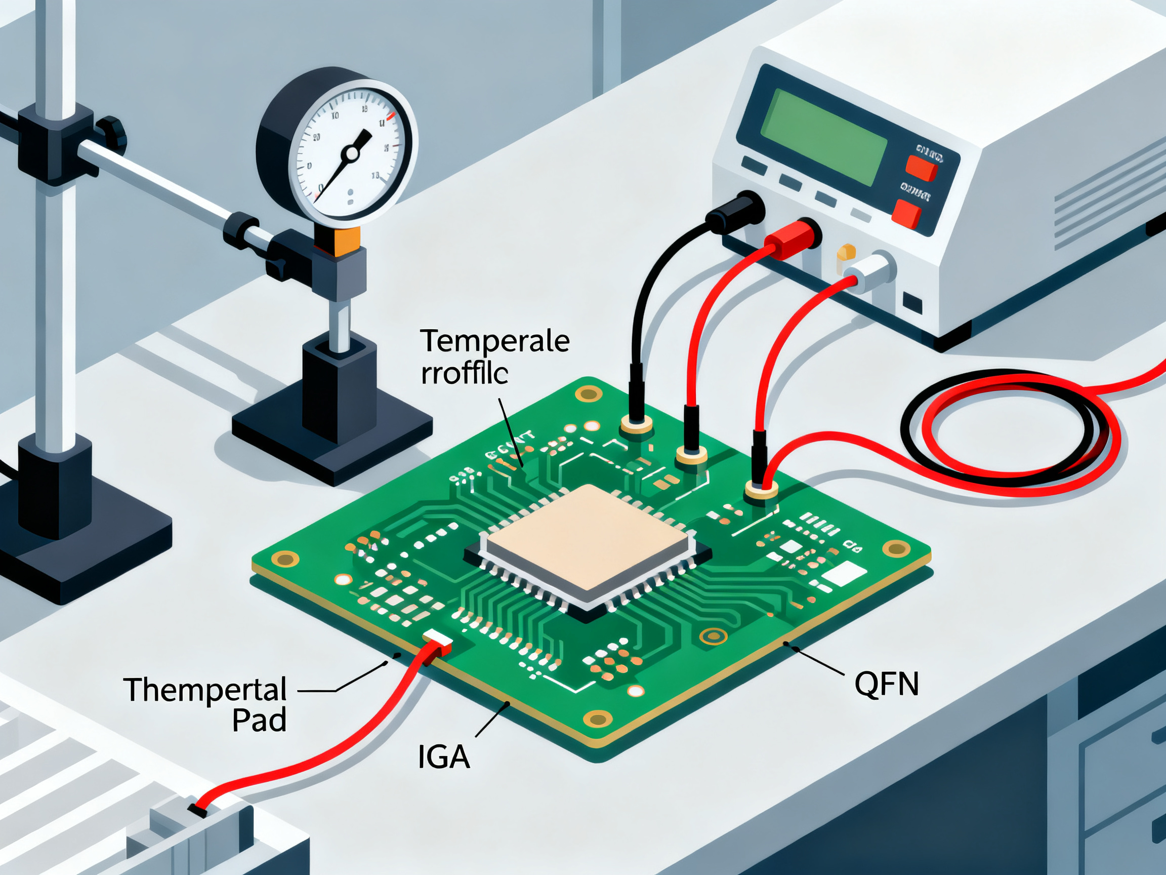 Mastering Reflow Oven Temperature Settings: Step-by-Step Guide to Optimizing Solder Profiles2 - S&M Co.Ltd Minimal engineering infographic flat design clean lines professional no text the.
