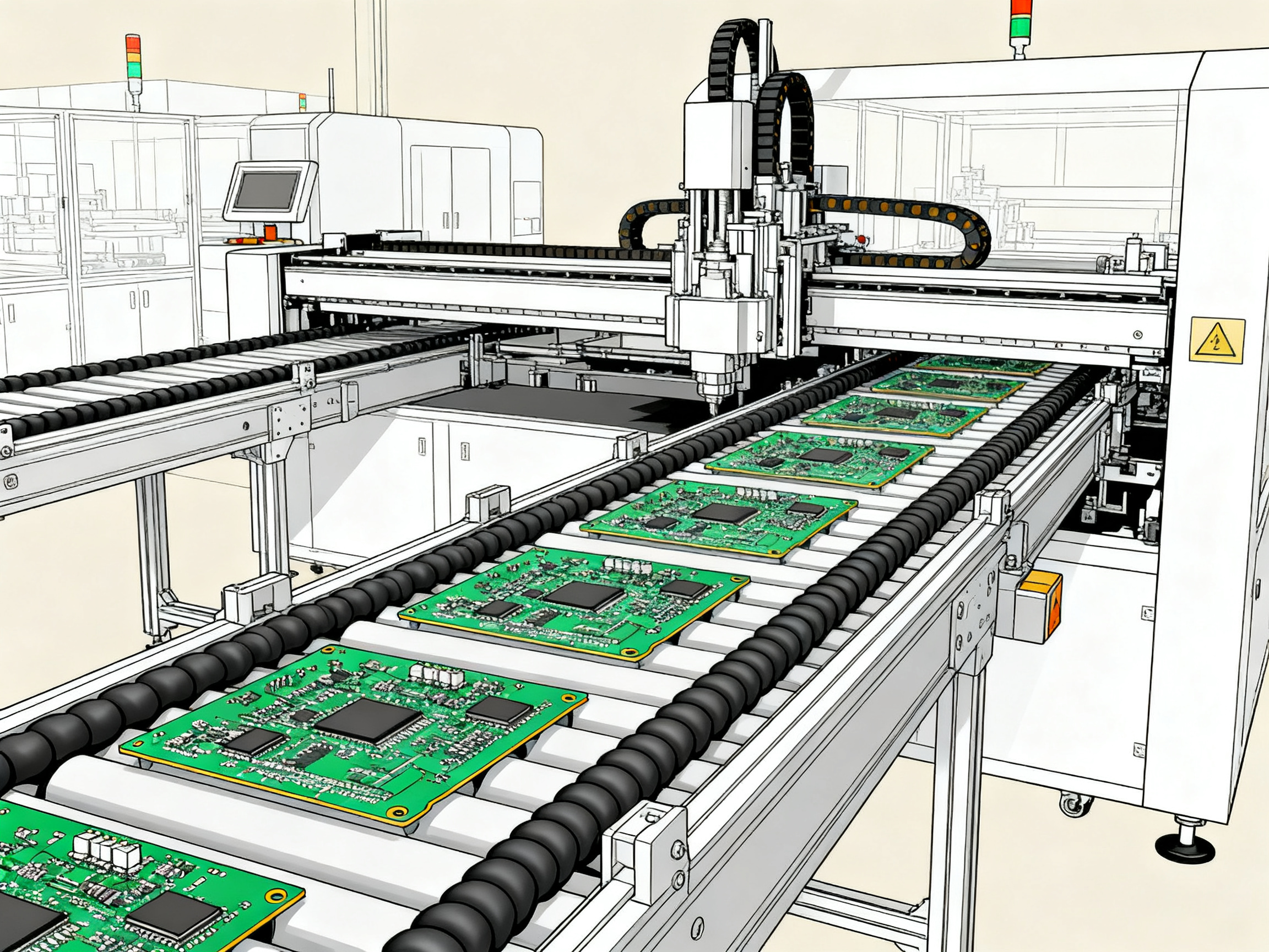 What Is a Rubber Conveyor Belt? Applications, Benefits, Materials, and Future Trends in 2026 - S&M Co.Ltd Minimal engineering infographic style clean lines professional technical illustration.