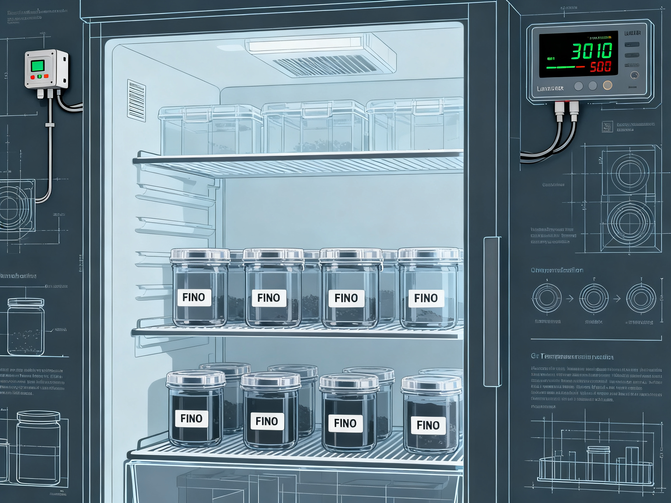 Solder Paste Storage: Best Practices, Myths, and Future Innovations2 - S&M Co.Ltd Minimal engineering infographic schematic of proper solder paste storage setup.